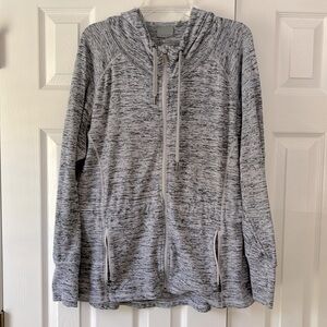 Athleta Gray Hooded Jacket